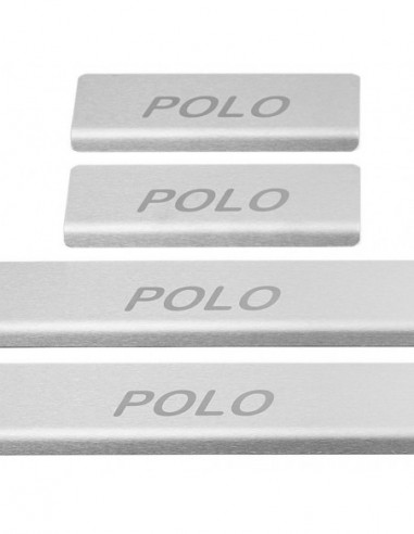 VW POLO MK6 AW Door sills kick plates   Stainless Steel 304 Mat Finish