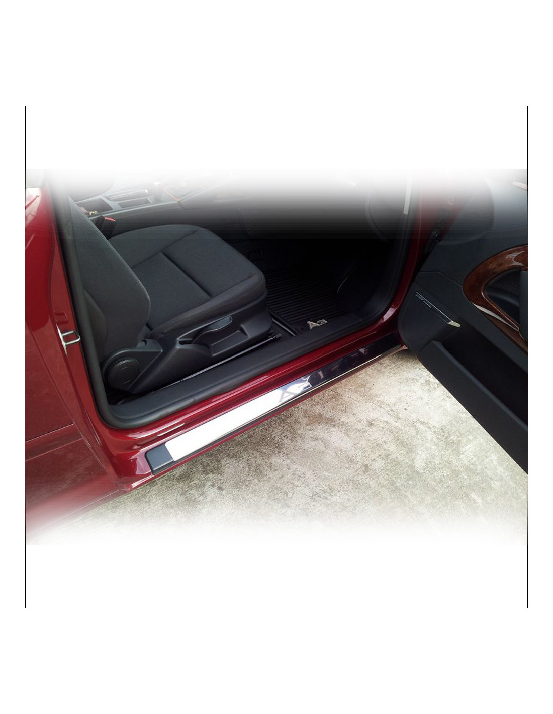 Protections Seuil De Porte Pour Audi A3 8Y 2020-2024 – 4 Pièces En Inox, Adhésif 3M