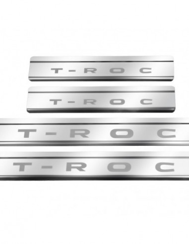 VW T-ROC  Door sills kick plates   Stainless Steel 304 Mirror Finish