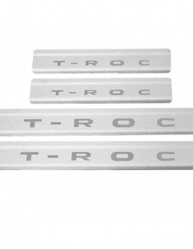 VW T-ROC  Door sills kick plates   Stainless Steel 304 Mat Finish