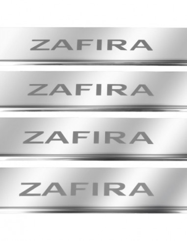 OPEL/VAUXHALL ZAFIRA C Door sills kick plates   Stainless Steel 304 Mirror Finish