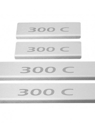 CHRYSLER 300C MK2 Door sills kick plates 300 C  Stainless Steel 304 Mat Finish