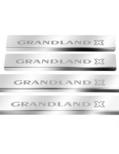 OPEL/VAUXHALL GRANDLAND X  Battitacco sottoporta  Acciaio inox 304 finitura a specchio