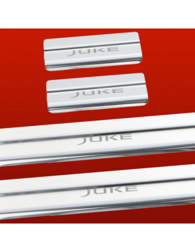 NISSAN JUKE  Door sills kick plates  Facelift Stainless Steel 304 Mirror Finish