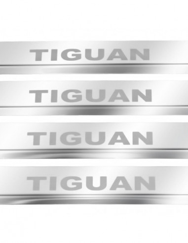 VW TIGUAN MK2 Door sills kick plates   Stainless Steel 304 Mirror Finish