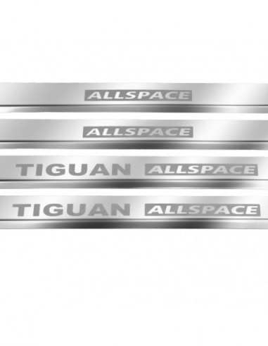 VW TIGUAN MK2 Door sills kick plates TIGUAN ALLSPACE ALLSPACE Stainless Steel 304 Mirror Finish
