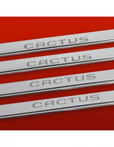 CITROEN C4 CACTUS  Door sills kick plates CACTUS  Stainless Steel 304 Mirror Finish