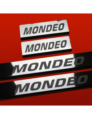 FORD MONDEO MK5 Door sills kick plates   Stainless Steel 304 Mirror Finish
