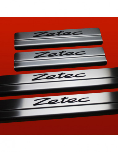 FORD FOCUS MK3 Door sills kick plates ZETEC Facelift Stainless Steel 304 Mat Finish Black Inscriptions