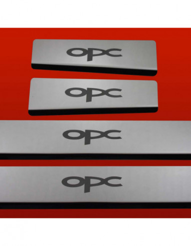 OPEL/VAUXHALL CORSA E Battitacco sottoporta OPC5 porte Acciaio inox 304 finitura a specchio