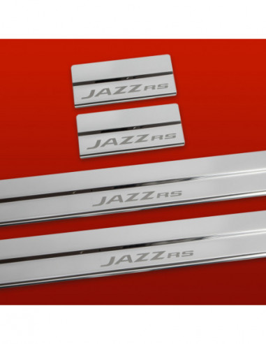 HONDA JAZZ MK4 Plaques de seuil de porte JAZZ RS  Acier inoxydable 304 Finition miroir
