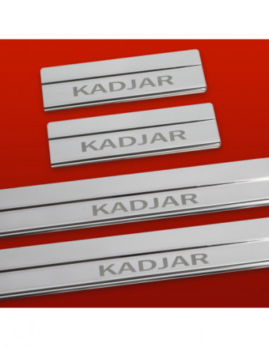 RENAULT KADJAR  Door sills kick plates   Stainless Steel 304 Mirror Finish