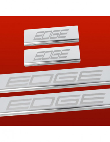 FORD EDGE MK2 Door sills kick plates   Stainless Steel 304 Mirror Finish