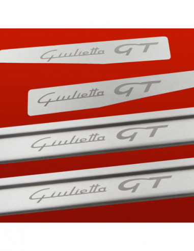 ALFA ROMEO GIULIETTA  Door sills kick plates GIULIETTA GT  Stainless Steel 304 Mat Finish
