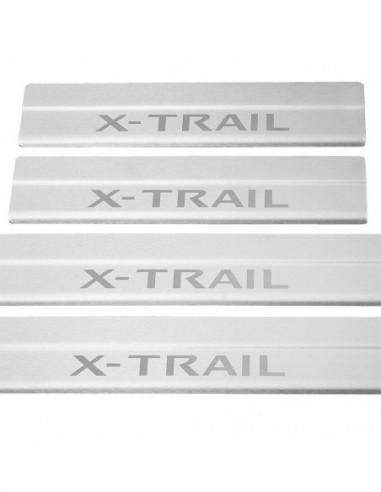 NISSAN X-TRAIL MK3 T32 Plaques de seuil de porte   Acier inoxydable 304 fini mat