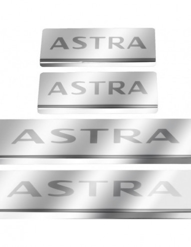 OPEL/VAUXHALL ASTRA MK7/K/V Battitacco sottoporta 5 porte Acciaio inox 304 finitura a specchio
