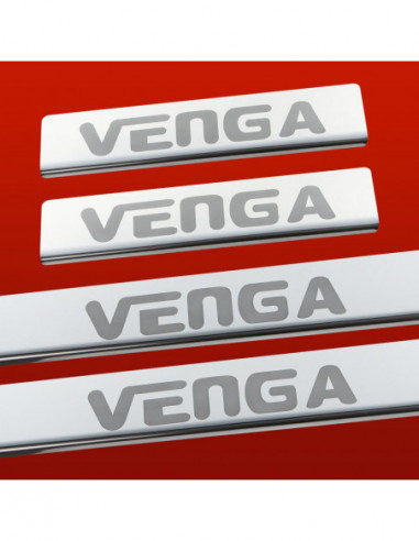 KIA VENGA  Door sills kick plates   Stainless Steel 304 Mirror Finish