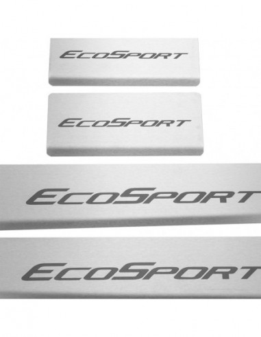 FORD ECOSPORT MK2 Door sills kick plates   Stainless Steel 304 Mat Finish Black Inscriptions