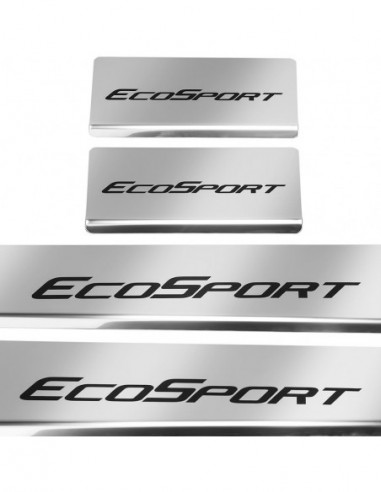FORD ECOSPORT MK2 Door sills kick plates   Stainless Steel 304 Mirror Finish Black Inscriptions