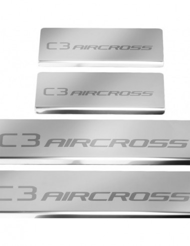CITROEN C3 AIRCROSS  Door sills kick plates   Stainless Steel 304 Mirror Finish