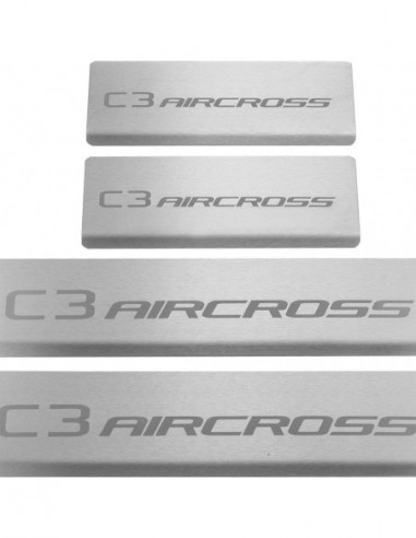 CITROEN C3 AIRCROSS  Door sills kick plates   Stainless Steel 304 Mat Finish