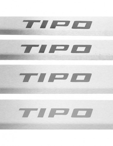 FIAT TIPO MK2 Plaques de seuil de porte   Acier inoxydable 304 fini mat