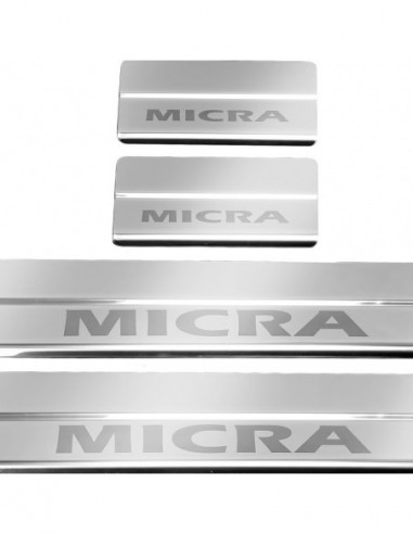 NISSAN MICRA K14 Plaques de seuil de porte   Acier inoxydable 304 Finition miroir
