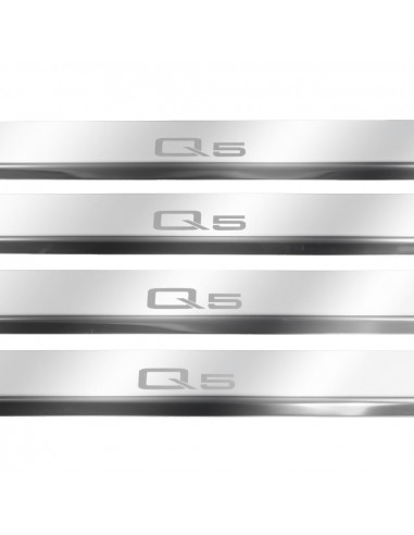 AUDI Q5 FY Door sills kick plates   Stainless Steel 304 Mirror Finish