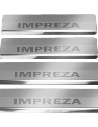 SUBARU IMPREZA MK5 Door sills kick plates   Stainless Steel 304 Mirror Finish