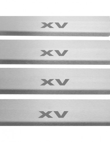 SUBARU XV MK2 Door sills kick plates   Stainless Steel 304 Mat Finish