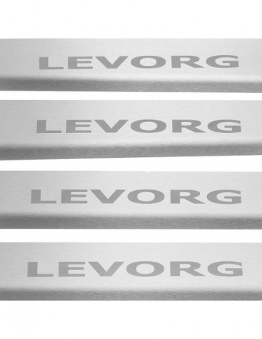 SUBARU LEVORG  Door sills kick plates   Stainless Steel 304 Mat Finish