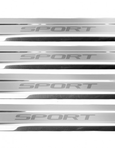 LAND ROVER DISCOVERY SPORT  Door sills kick plates SPORT  Stainless Steel 304 Mirror Finish