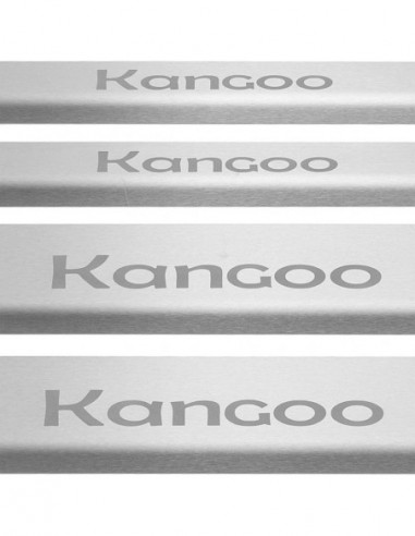 RENAULT KANGOO MK2 Door sills kick plates   Stainless Steel 304 Mat Finish