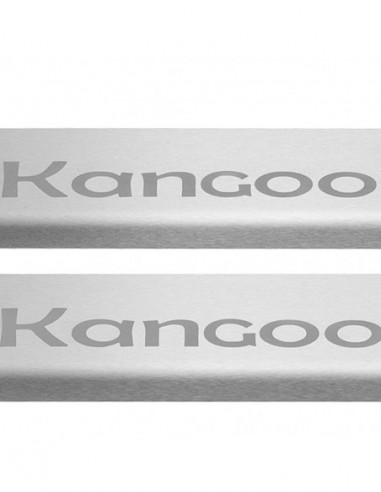 RENAULT KANGOO MK2 Einstiegsleisten Türschwellerleisten   KOMPAKT Edelstahl 304 Matte Oberfläche