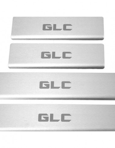 MERCEDES GLC X253 Door sills kick plates   Stainless Steel 304 Mat Finish