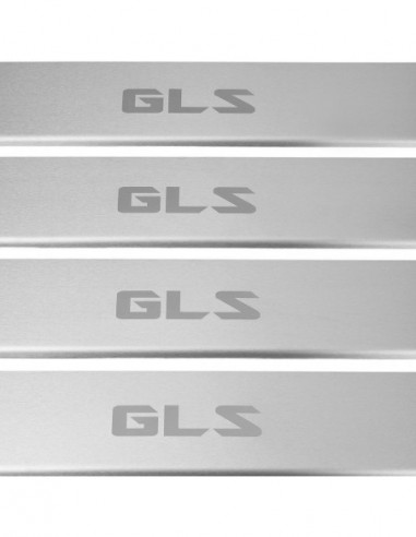 MERCEDES GLS X166 Door sills kick plates   Stainless Steel 304 Mat Finish