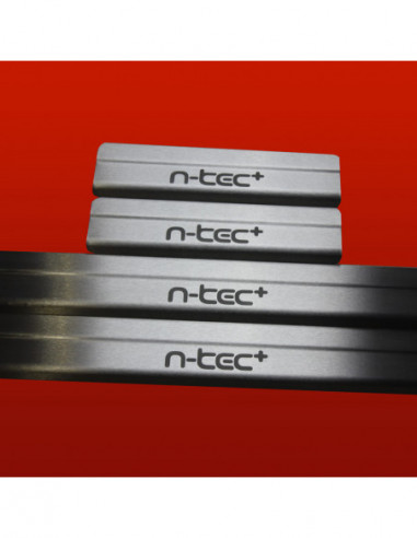 NISSAN QASHQAI MK1 Door sills kick plates N-TEC+  Stainless Steel 304 Mat Finish