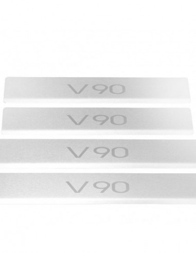 VOLVO V90 MK2 Door sills kick plates   Stainless Steel 304 Mat Finish