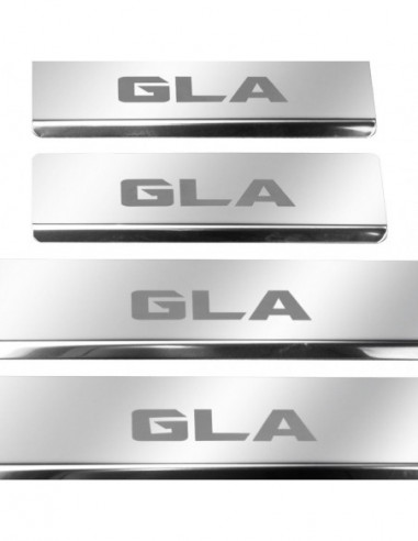 MERCEDES GLA X156 Door sills kick plates   Stainless Steel 304 Mirror Finish