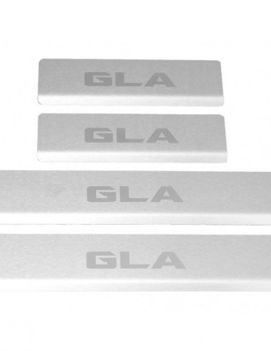 MERCEDES GLA X156 Door sills kick plates   Stainless Steel 304 Mat Finish
