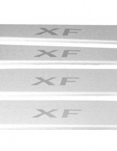 JAGUAR XF MK2 Door sills kick plates   Stainless Steel 304 Mat Finish