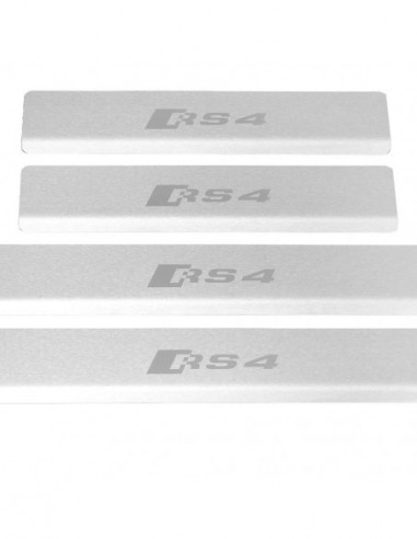 AUDI A4 B9 Einstiegsleisten Türschwellerleisten RS4  Edelstahl 304 Matte Oberfläche