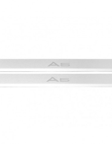AUDI A5 B9 Door sills kick plates   Stainless Steel 304 Mat Finish