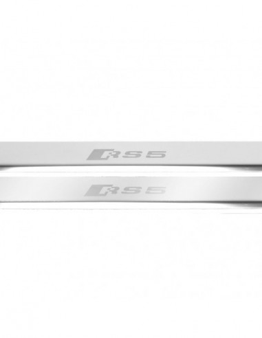 AUDI A5 B9 Door sills kick plates RS5  Stainless Steel 304 Mirror Finish
