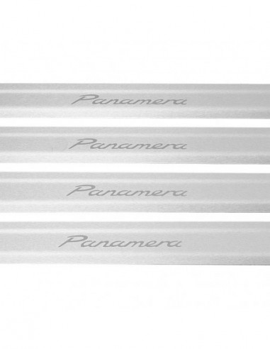 PORSCHE PANAMERA 971 Door sills kick plates   Stainless Steel 304 Mat Finish