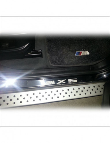 BMW X5 E53 X5 Stainless Steel 304 Mirror Finish Interior Door sills kick plates