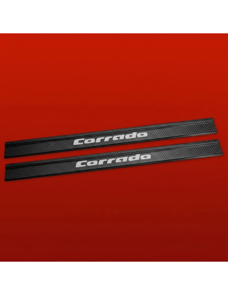 VOLKSWAGEN CORRADO  Battitacco sottoporta  Acciaio inox 304 finitura Carbone