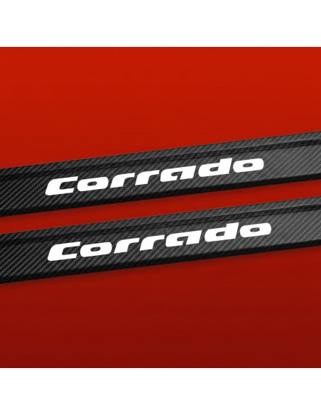 VOLKSWAGEN CORRADO  Battitacco sottoporta  Acciaio inox 304 finitura Carbone