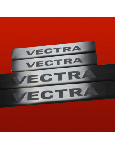 OPEL/VAUXHALL VECTRA C Door sills kick plates  Estate Stainless Steel 304 Mat Finish