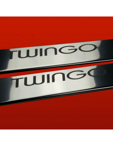 RENAULT TWINGO MK2 Door sills kick plates   Stainless Steel 304 Mirror Finish